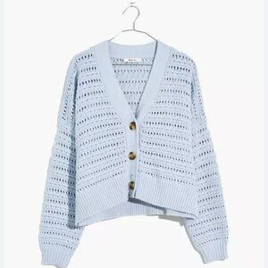 Madewell Tanfield Open-Stitch Cardigan Sweater XS